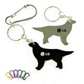 Dog Shape Bottle Opener with Key Chain & Carabiner